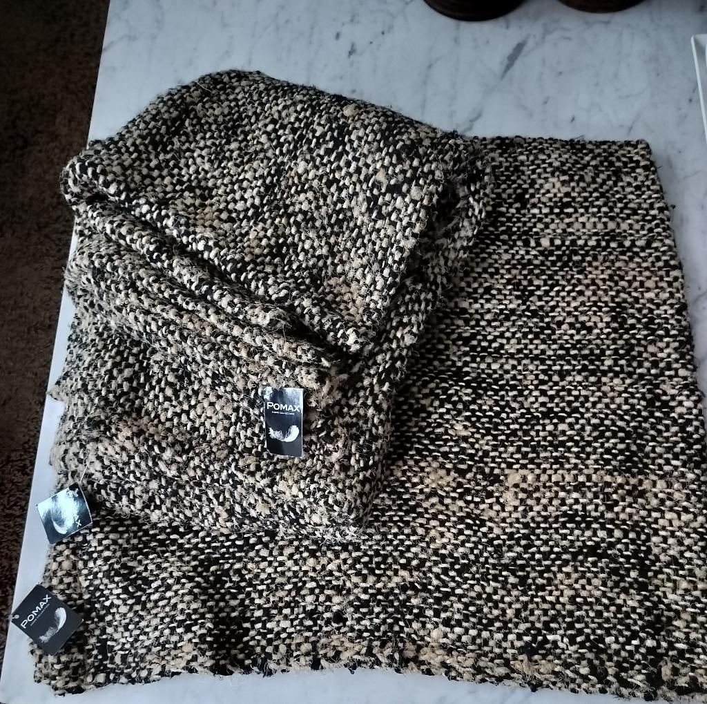 3 nieuwe plaids van Pomax Home Collexion 100% katoen, Ophalen of Verzenden, Nieuw