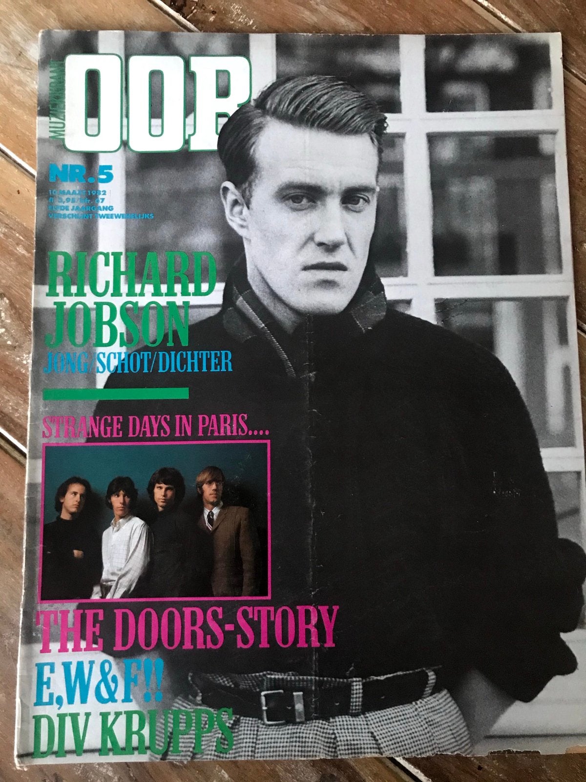 Muziekkrant OOR 1982 The Doors DIE KRUPPS, Ophalen of Verzenden, Zo goed als nieuw, Muziek, Film of Tv