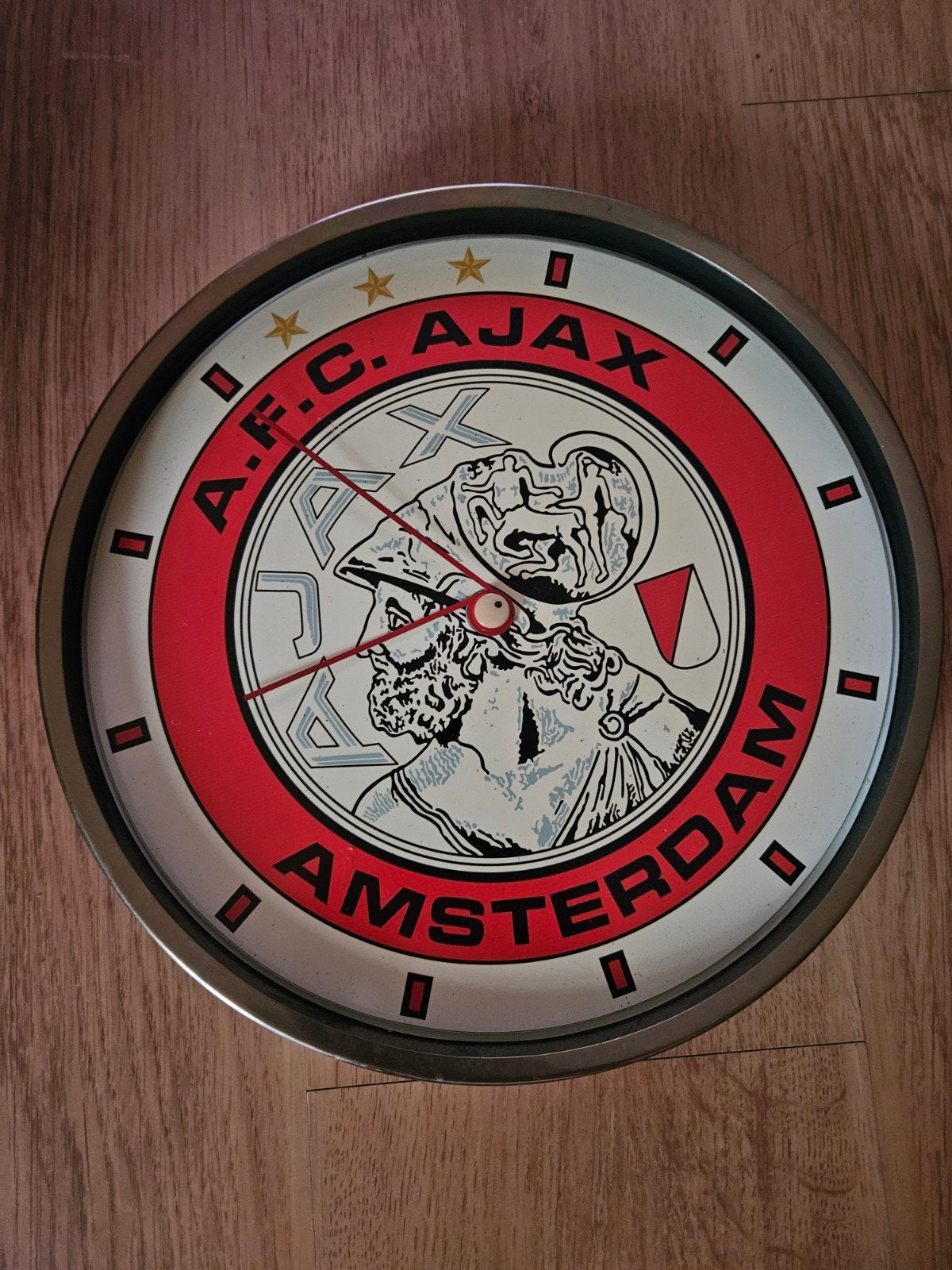 Vintage A.F.C. Ajax wandklok - Uniek verzamelobject, Ophalen of Verzenden