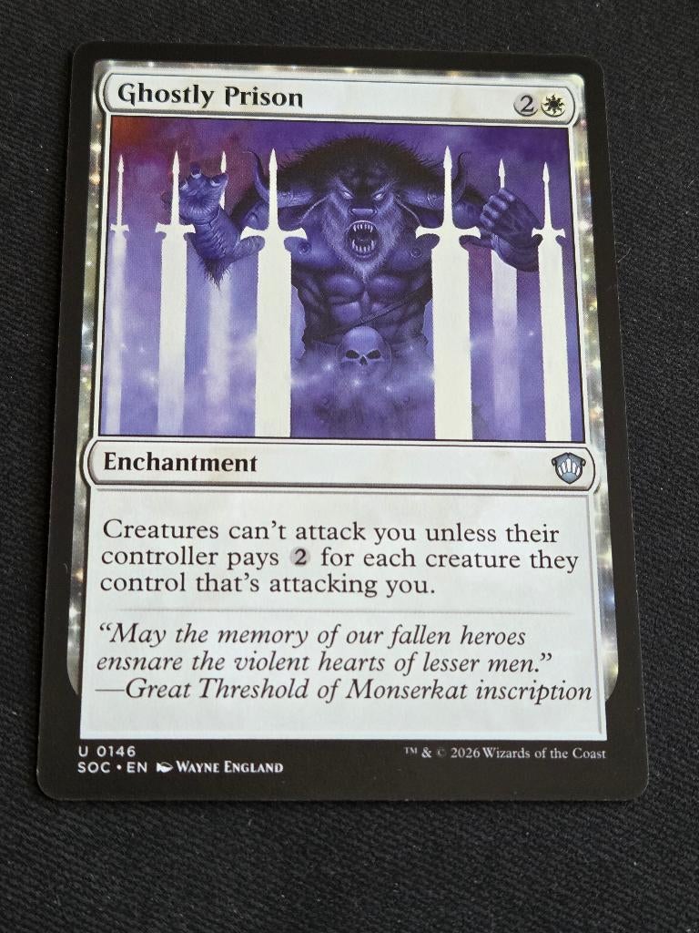 Ghostly Prison, Hobby en Vrije tijd, Verzamelkaartspellen | Magic the Gathering, Ophalen of Verzenden, Zo goed als nieuw