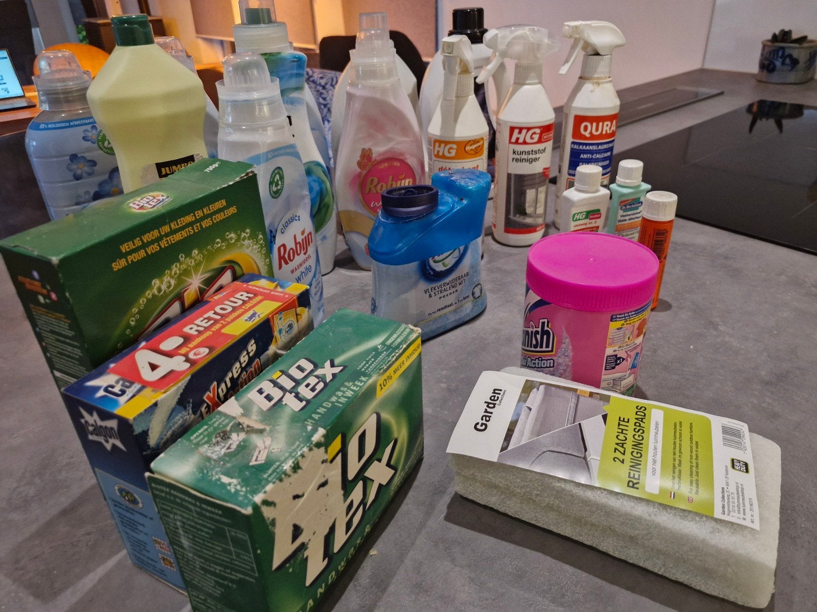 Diverse schoonmaakmiddelen en wasmiddelen, Ophalen of Verzenden, Schoonmaakmiddel