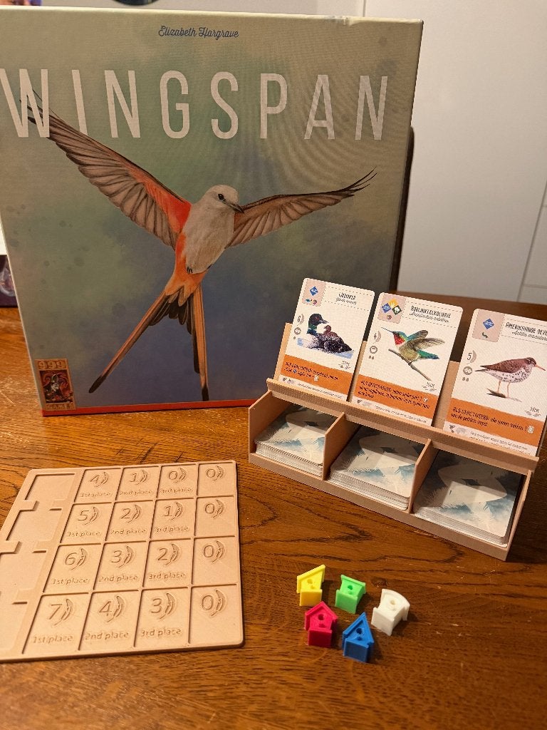 Bordspel Wingspan incl. 3D onderdelen, Hobby en Vrije tijd, Drie of vier spelers, Ophalen of Verzenden, Gebruikt, 999 Games