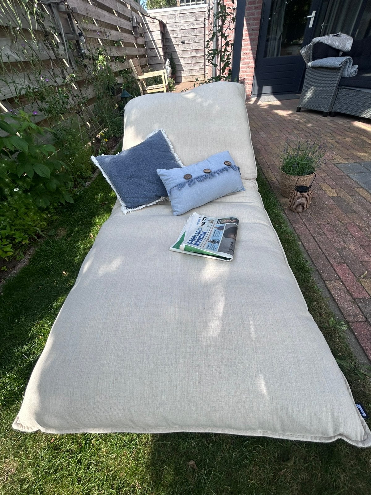 Heeeeeerlijk ligbed van Hartman voor buiten ️🍹🪴☀️, Ophalen, Zo goed als nieuw