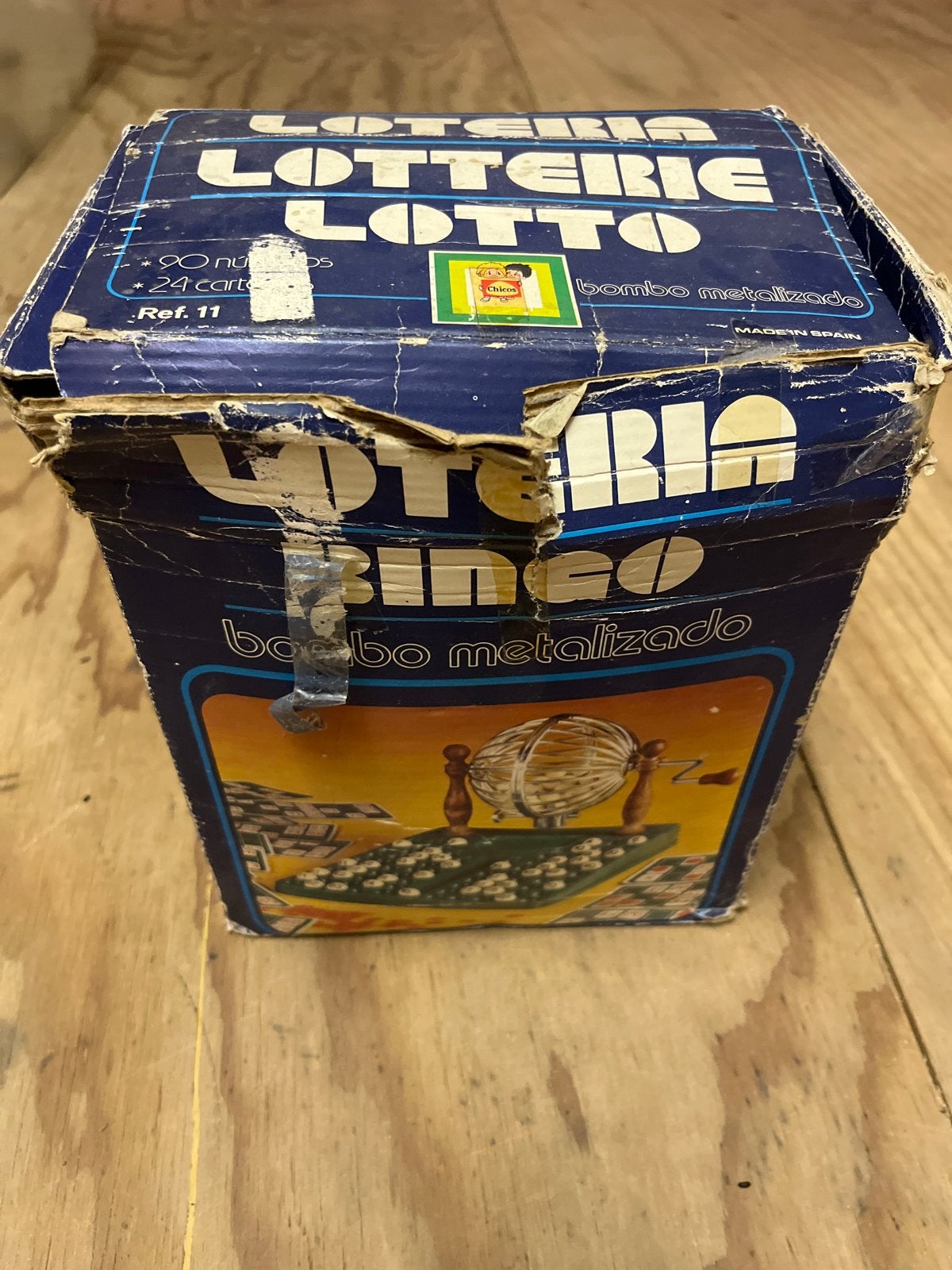 Vintage Loterij Lotto Bingo Spel - Compleet, Drie of vier spelers, Ophalen, Gebruikt