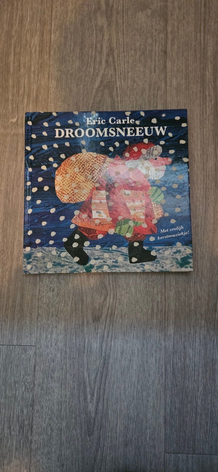 Droomsneeuw - Eric Carle (Kerstboek met muziekje), Ophalen, Zo goed als nieuw, Eric Carle, Fictie algemeen