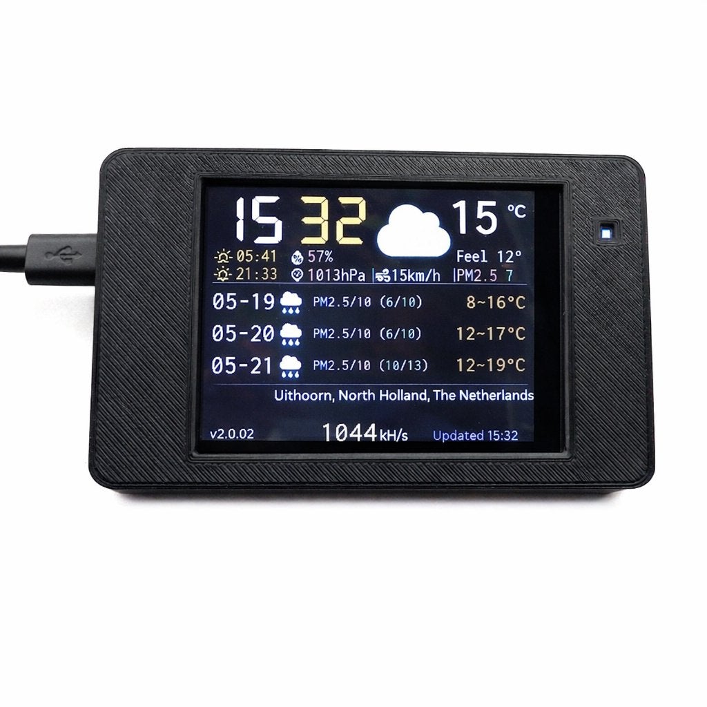NerdMiner Smart Weerstation Bureauklok Crypto Ticker NIEUW, Ophalen of Verzenden, Nieuw, NerdMiner V2