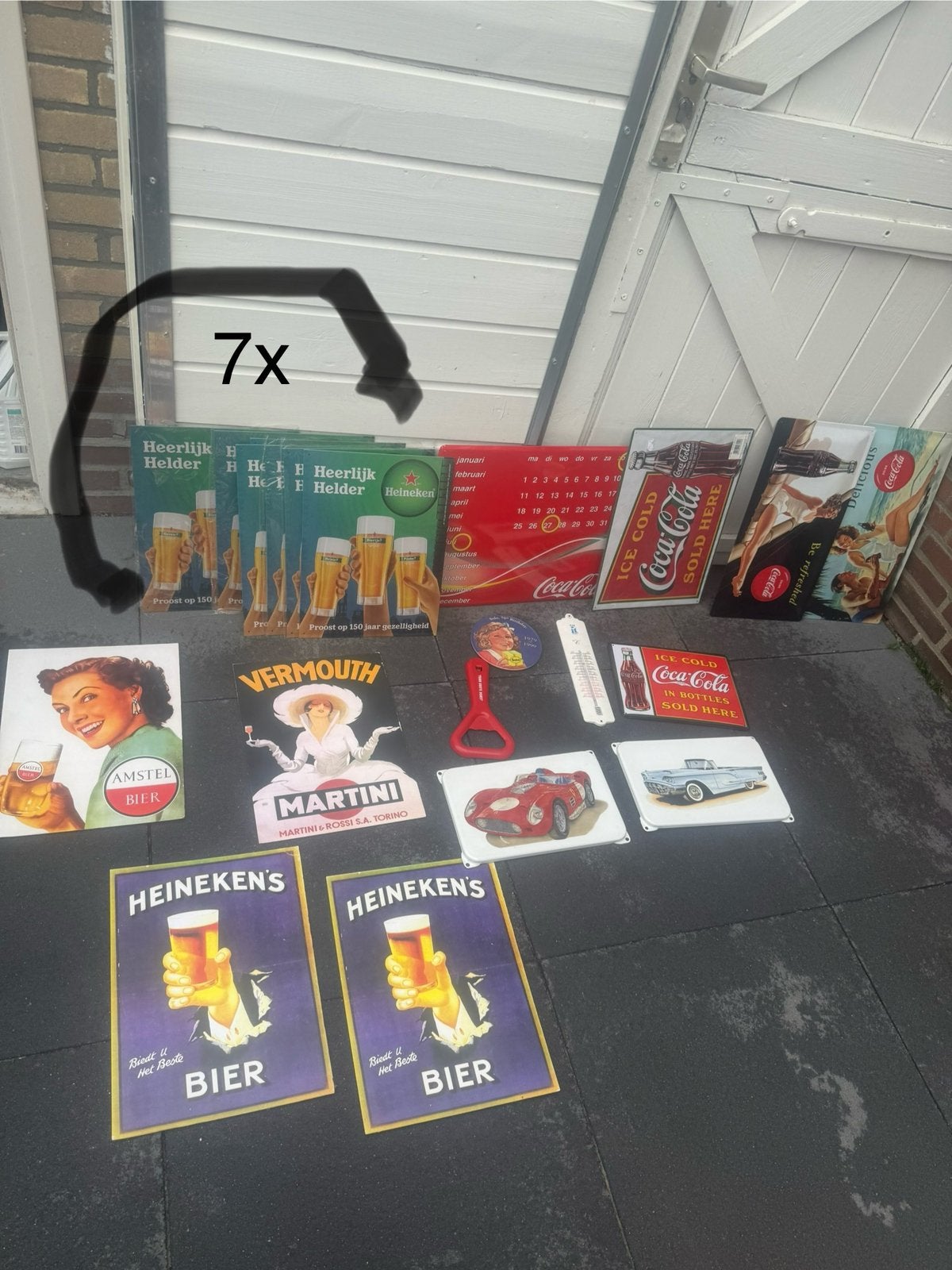 partij reclamen borden  / emaille, Ophalen of Verzenden, Zo goed als nieuw, Reclamebord
