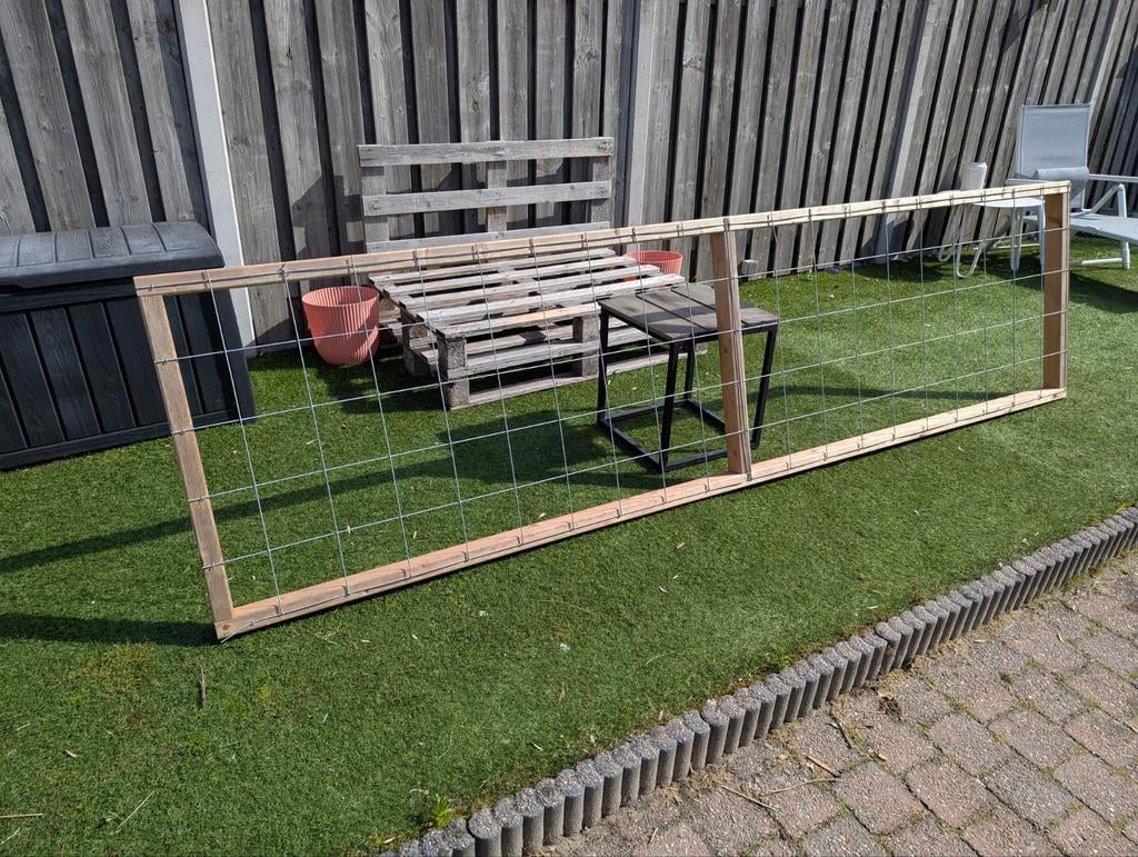 2x 300cm x 80cm hekwerk / klimplanten rek, Tuin en Terras, Tuinhekken en Hekwerk, Nieuw, Tuinhek, IJzer, Ophalen