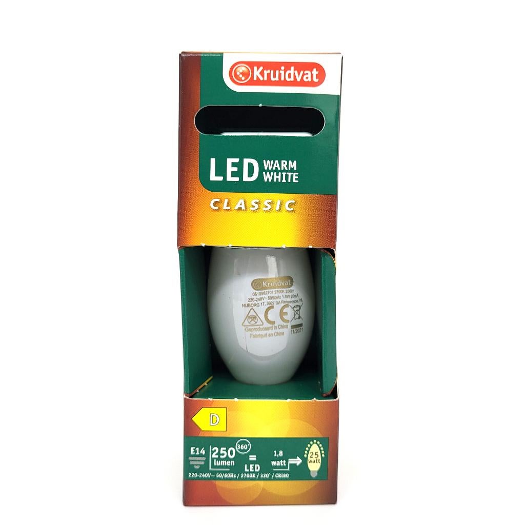 LED lamp E14 Kaars - Warm White 250 Lumen - € 0,99 p.s., Led-lamp, E14 (klein), Nieuw, Ophalen of Verzenden