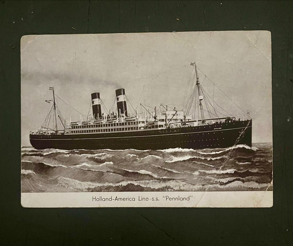 Holland-America Lijn s.s. "Pennland" Ansichtkaart, Verzenden, 1920 tot 1940, Ongelopen