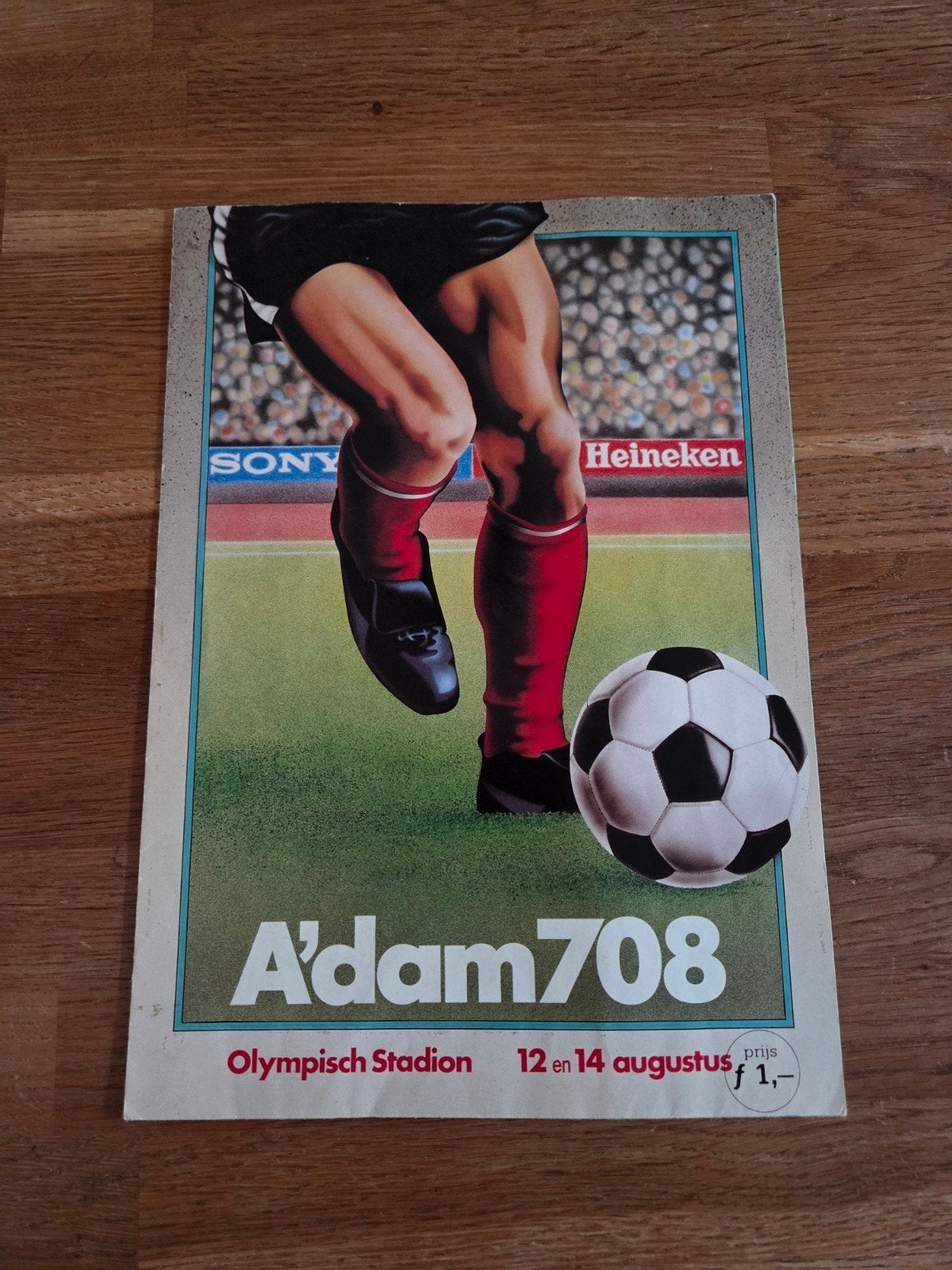 Amsterdam 708 Toernooi Ajax, Ophalen of Verzenden, Zo goed als nieuw, Ajax, Poster, Plaatje of Sticker