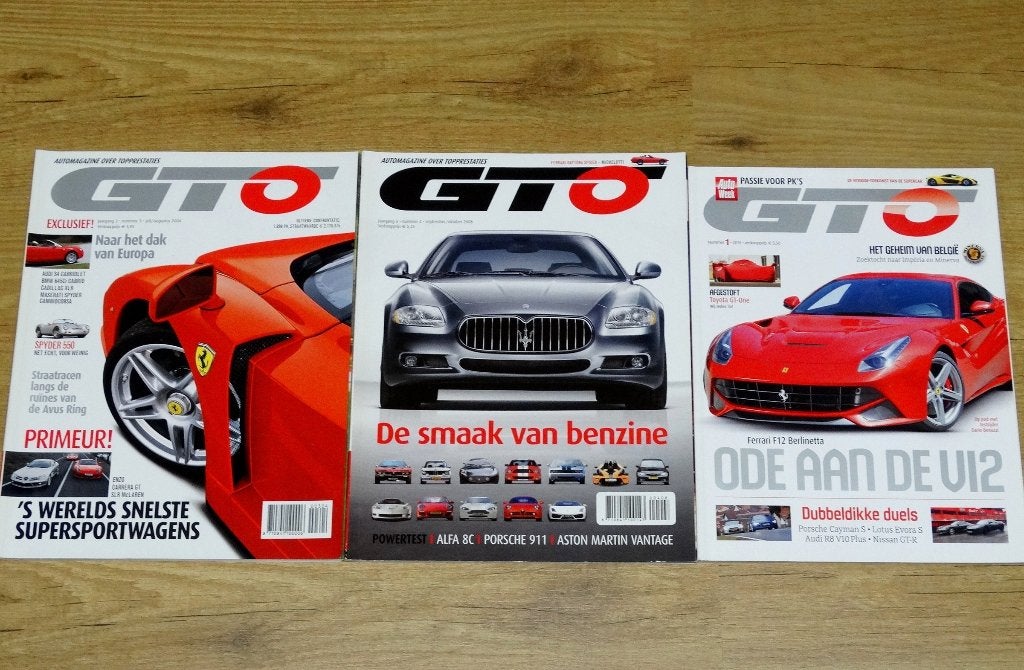 3 x GTO magazine o.a. Alfa Romeo in nieuwstaat 3 voor €3,-, Ophalen of Verzenden, Nieuw, Algemeen