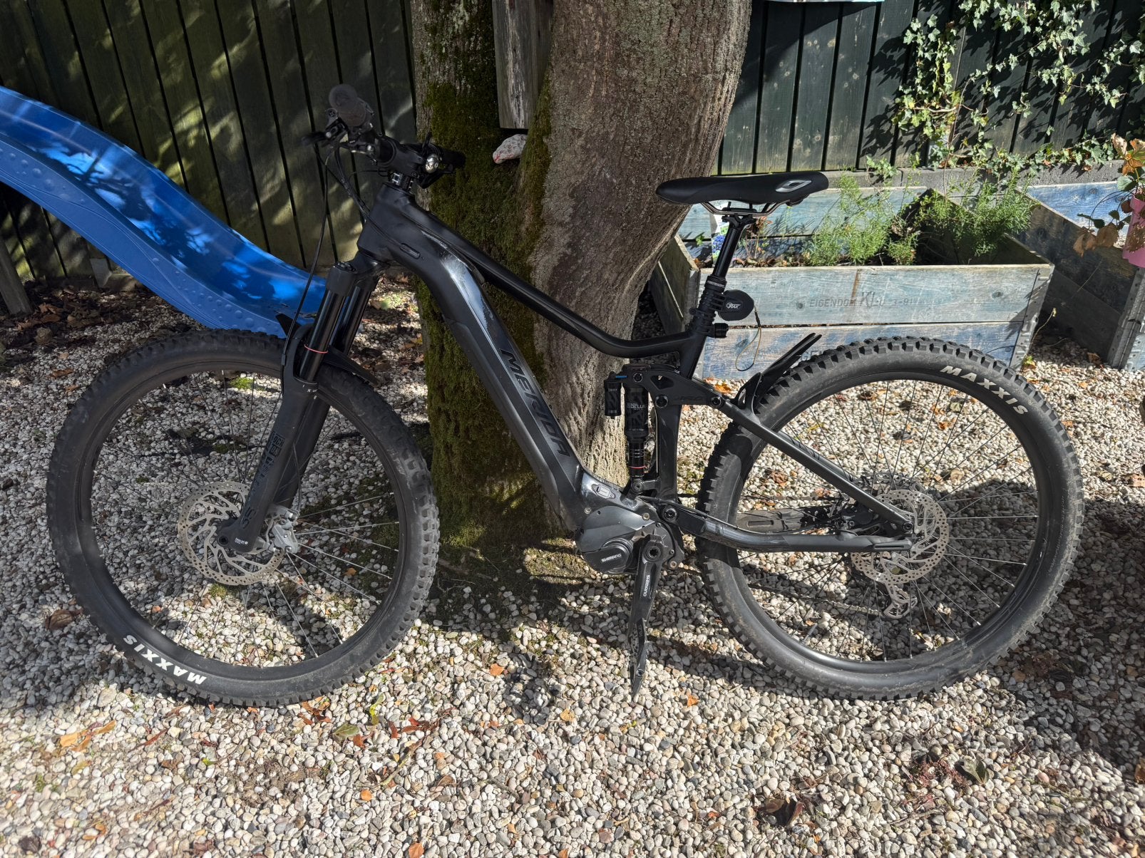 Merida E-one Sixty LTD E-MTB - Maat M - Zwart mat, Ophalen, 24 inch of meer, Gebruikt, Aluminium
