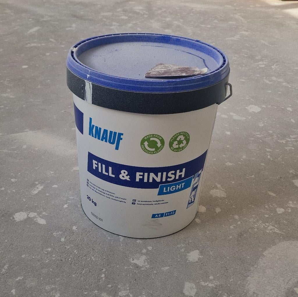 Knauf fill and finish, Ophalen, Wit, 15 tot 20 liter, Verf