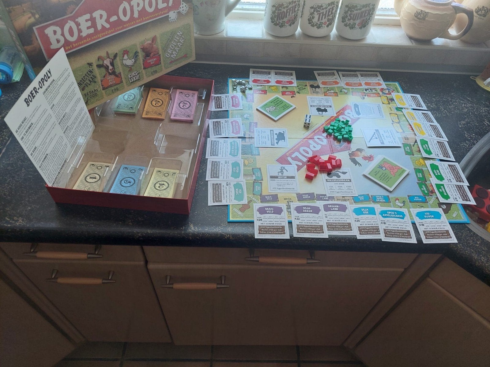compleet boer opoly, Drie of vier spelers, Ophalen of Verzenden, Zo goed als nieuw, Monopoly