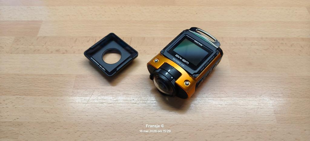 Prachtige Ricoh WG-M2 action cam 4K! met onderwater lens!, Ophalen of Verzenden, Overige merken