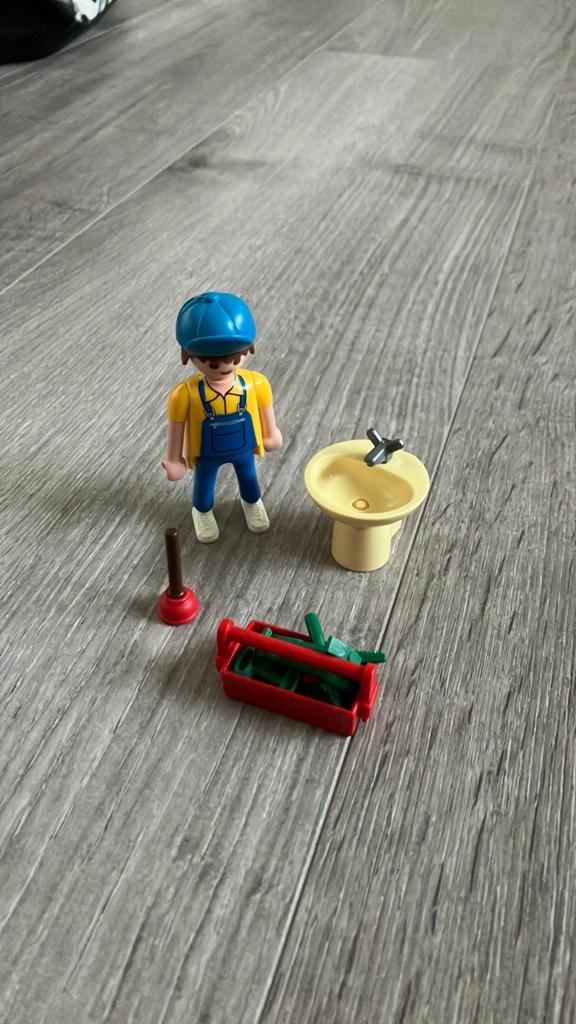 Playmobil 4655 loodgieter, Ophalen of Verzenden, Zo goed als nieuw