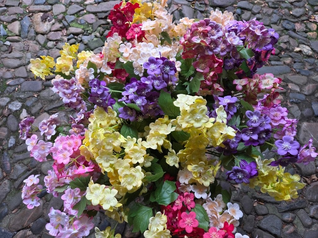 VROLIJKE BLOEMETJES TAK - 7 KLEUREN, Ophalen of Verzenden, Nieuw