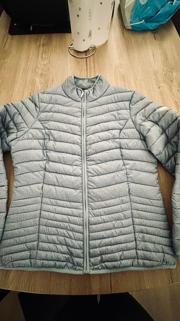 Pescara, Lichtblauwe dames jas, maat L, tussen jas, Kleding | Dames, Ophalen of Verzenden, Zo goed als nieuw, Maat 38/40 (M), Blauw