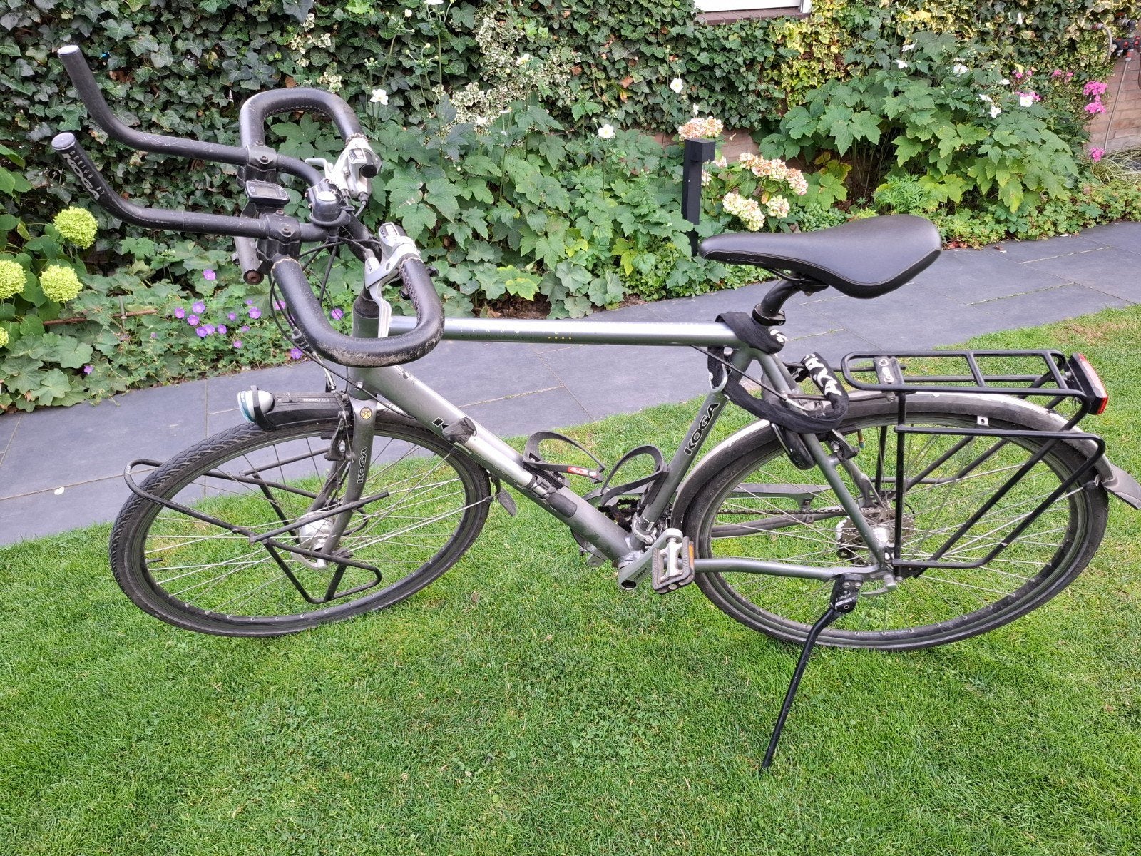 Koga Miyata fiets met veel versnellingen en bagagedragers, Ophalen, 28 inch, Gebruikt, Velgrem