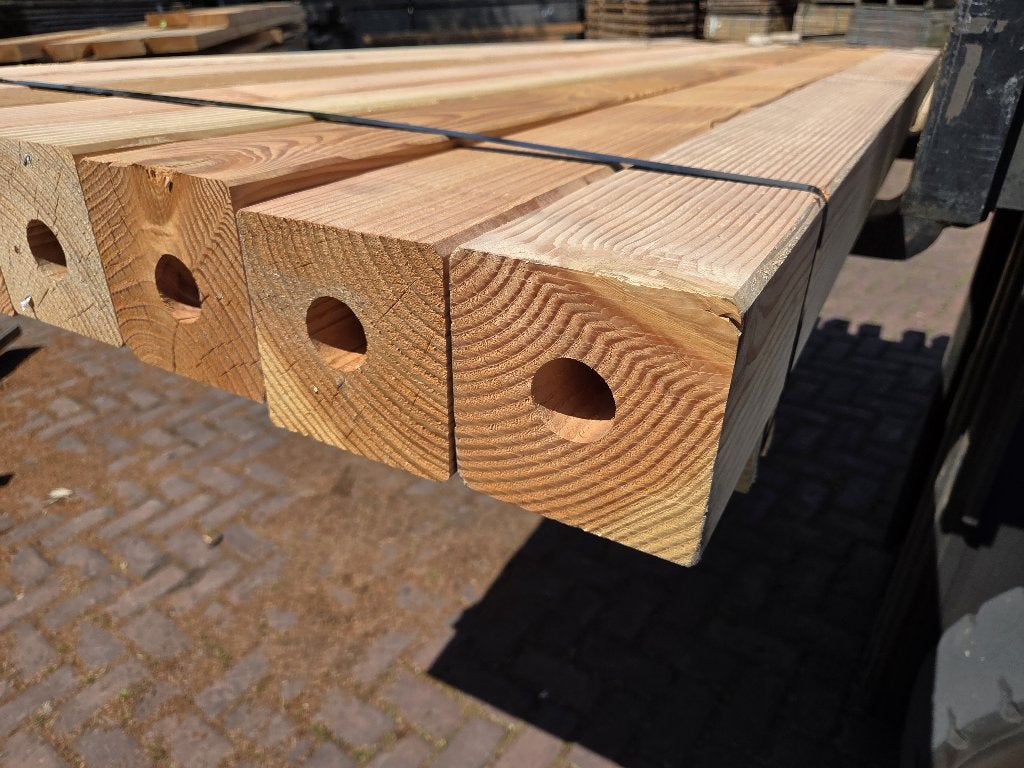 8 Douglas palen / balken 12x12 cm 2.20 meter lang - nr: TB5, Ophalen, Nieuw, 180 tot 250 cm, Overige typen