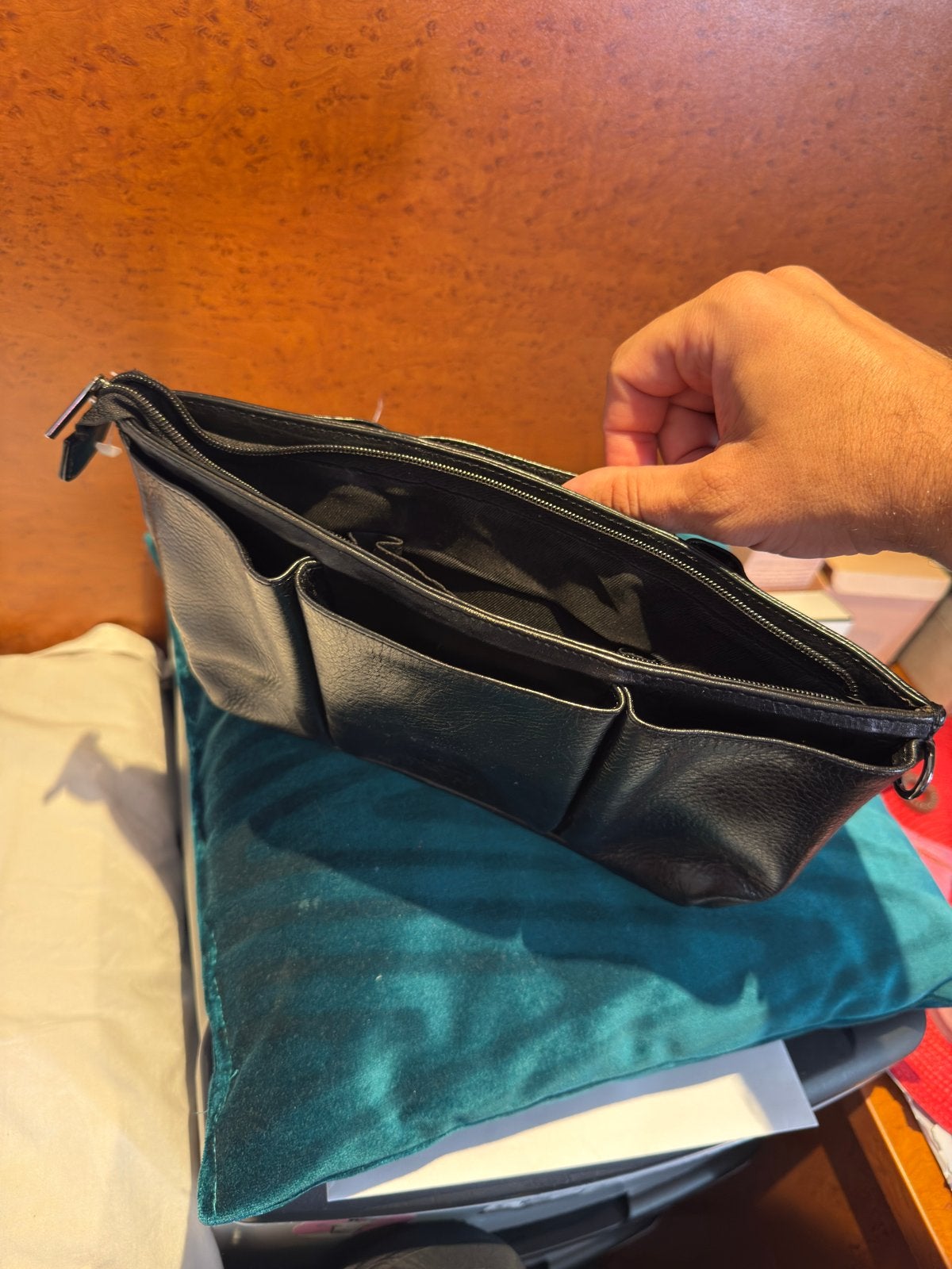 Nette Heren Toilettas - Zwart met Handige Vakken, Sieraden, Tassen en Uiterlijk, Toilettassen, Ophalen, Zo goed als nieuw, Zwart