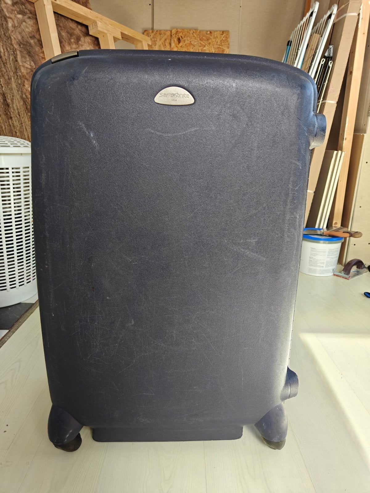 Gebruikte Samsonite koffer, Ophalen, Wieltjes, Gebruikt, Hard kunststof