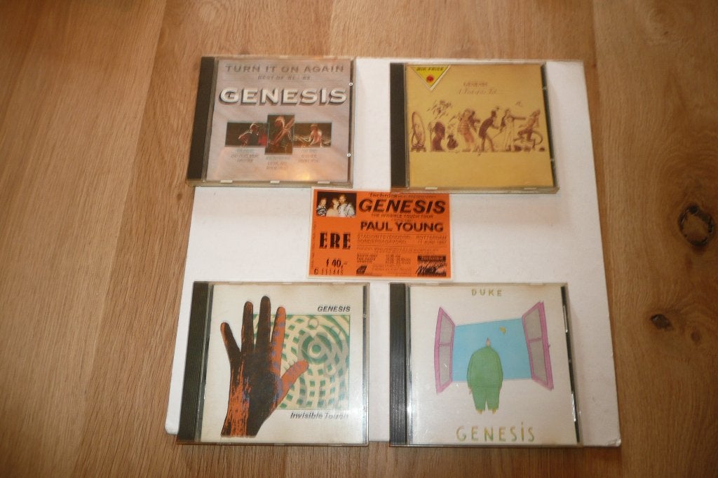 9 CD's van Genesis + kaartje concert Feyenoord stadion 1987, Cd's en Dvd's, Ophalen of Verzenden, Gebruikt, Pop