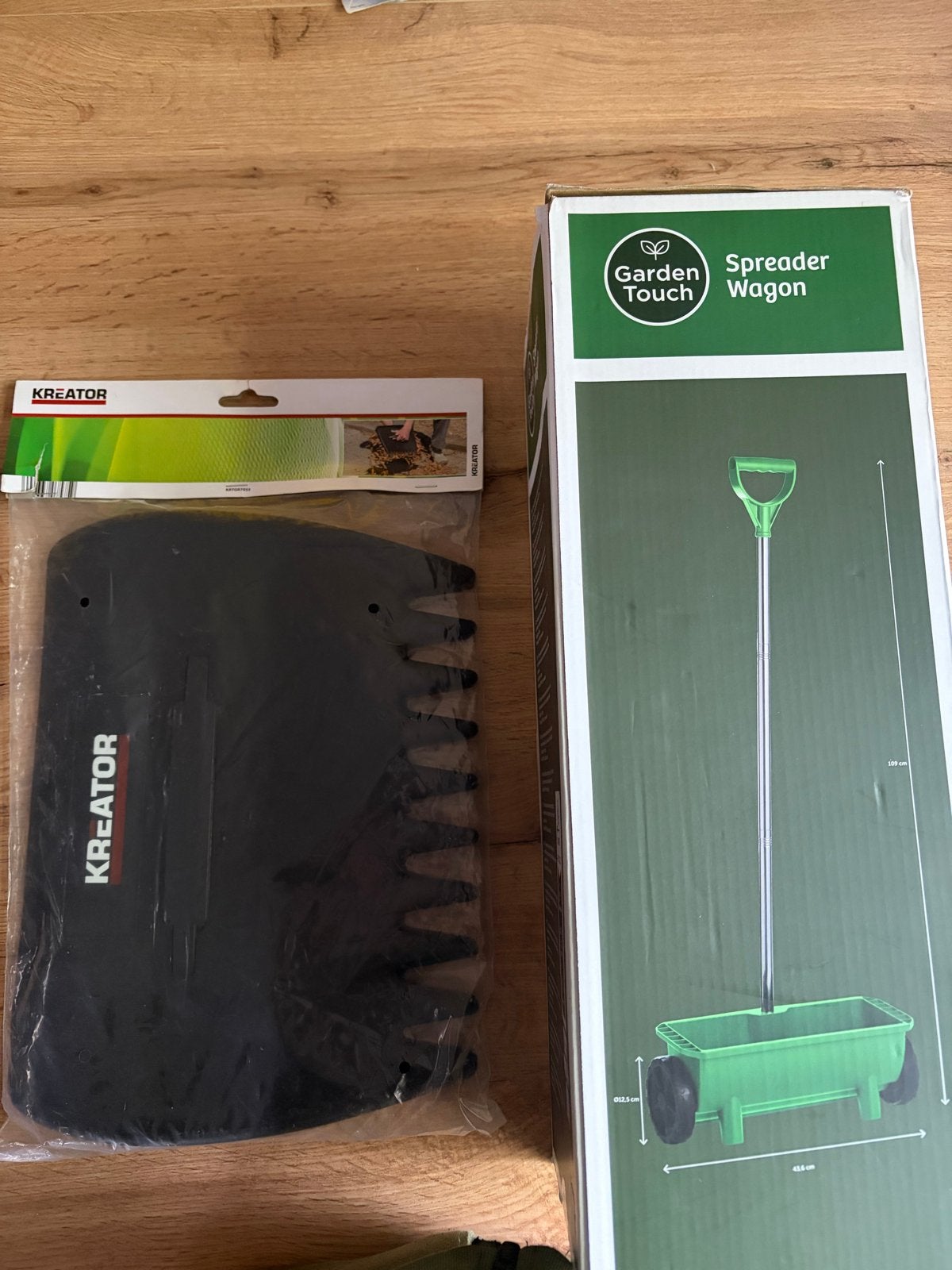 Garden Touch Strooiwagen voor mest, zout en graszaad, Ophalen of Verzenden, Nieuw