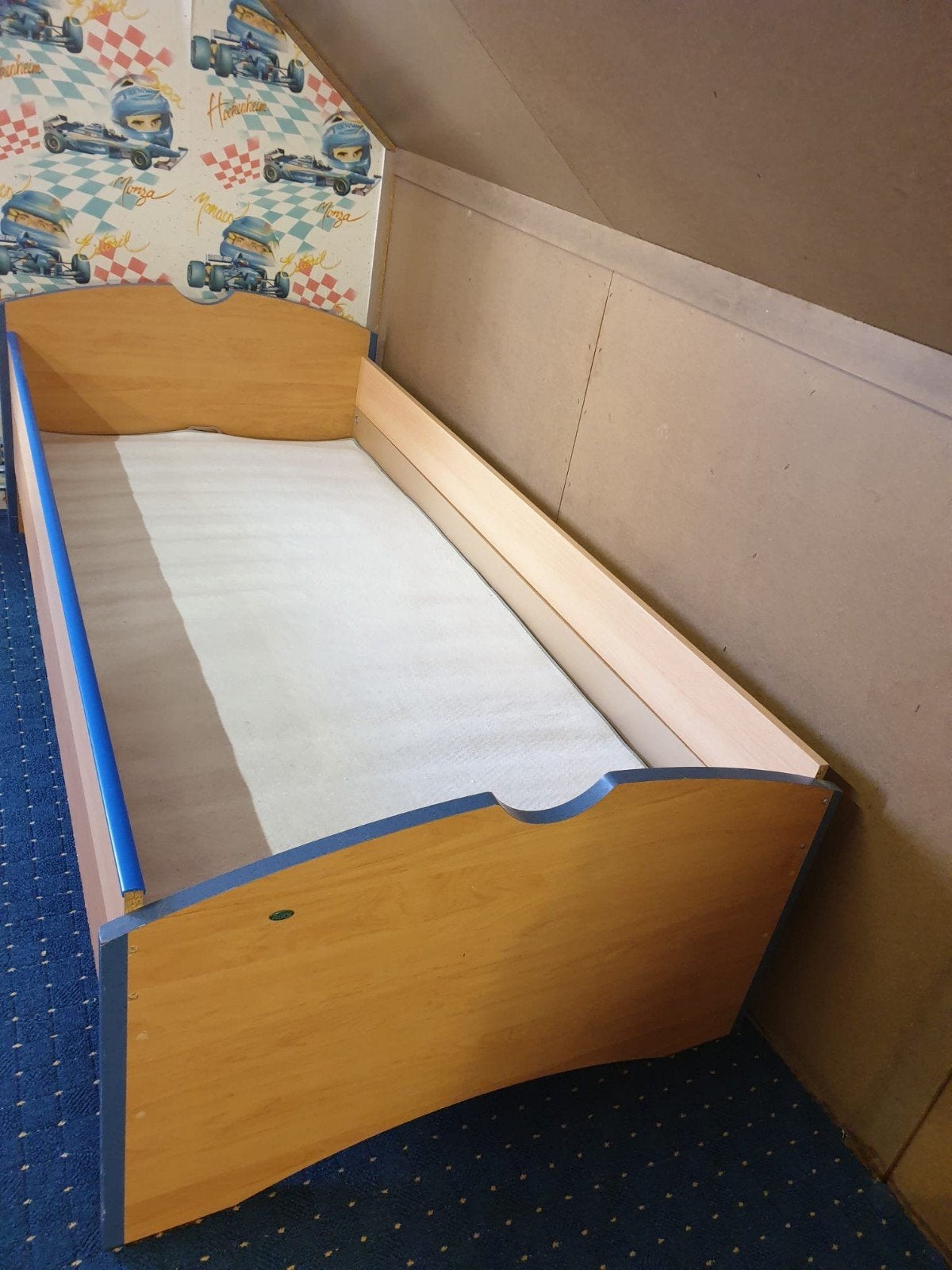 Gratis eenpersoonsbed 200x90 cm - zelf uitbouwen, Ophalen, Gebruikt, 90 cm, Eenpersoons