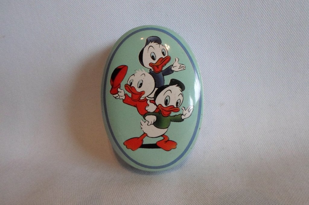 Blik Disney Kwik Kwek Kwak, Ophalen of Verzenden, Overige figuren, Gebruikt, Overige typen