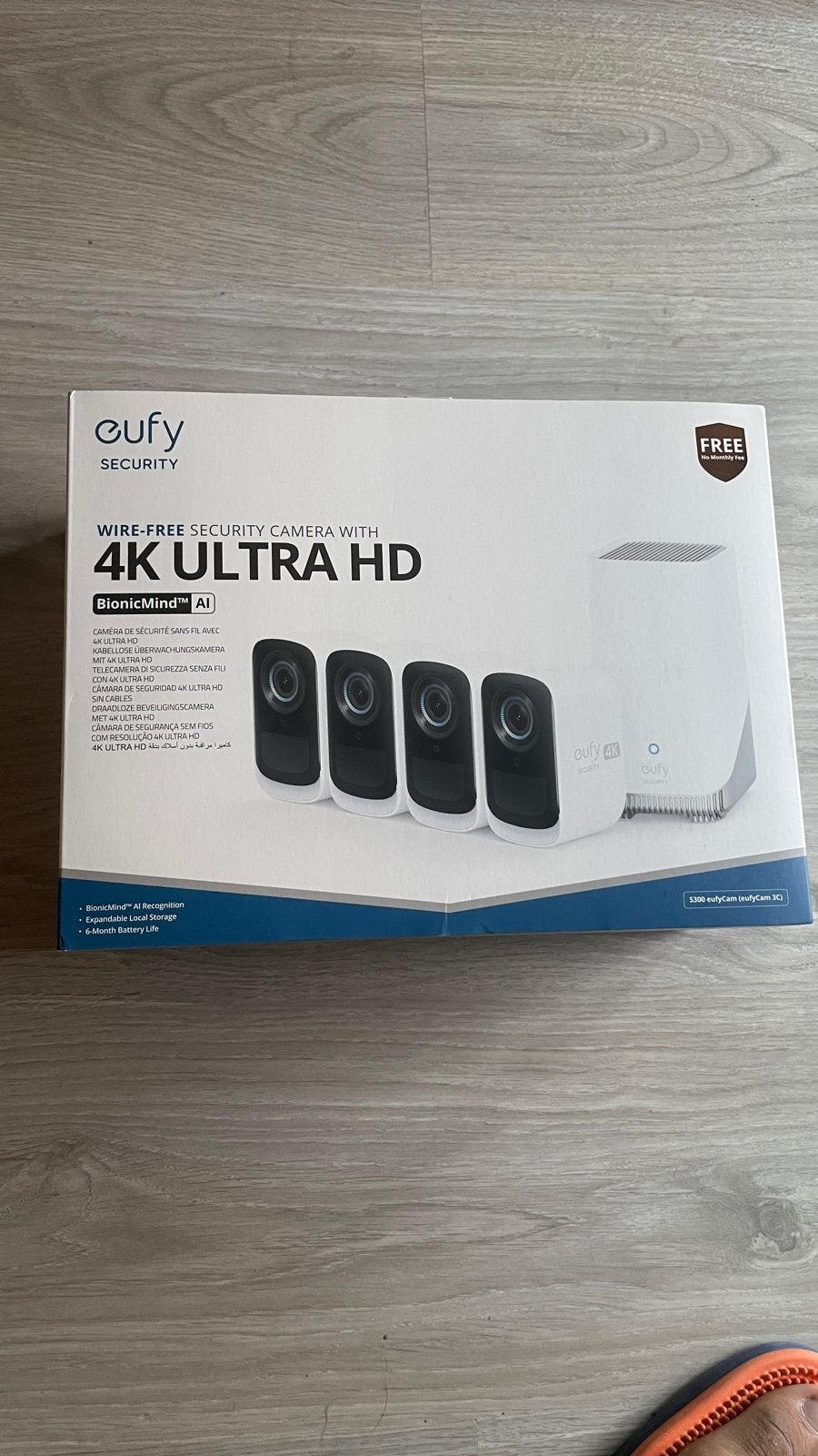 Eufy Security 4K Ultra HD Draadloze Beveiligingscamera Set, Ophalen, Zo goed als nieuw, Buitencamera