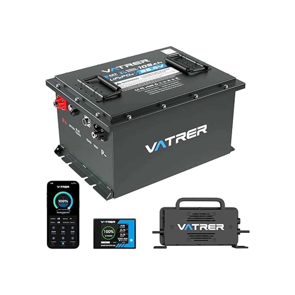 Vatrer 38.4V 105Ah LiFePO4 Golfkar Lithium Accu Convert EZGO, Verzenden, Nieuw