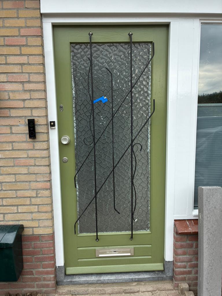 Voordeur, Deurkozijn, Zo goed als nieuw, 150 tot 225 cm, Hout