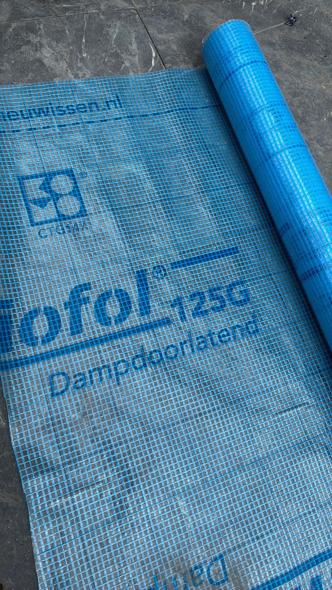 Dampdoorlatend folie, Doe-het-zelf en Verbouw, Ophalen, Zo goed als nieuw, 15 m² of meer, Folie
