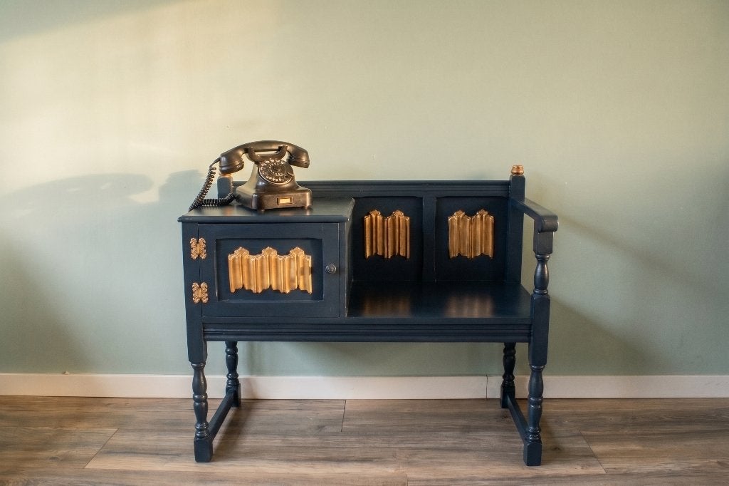 Vintage telefoonbankje / gossip bench, Ophalen
