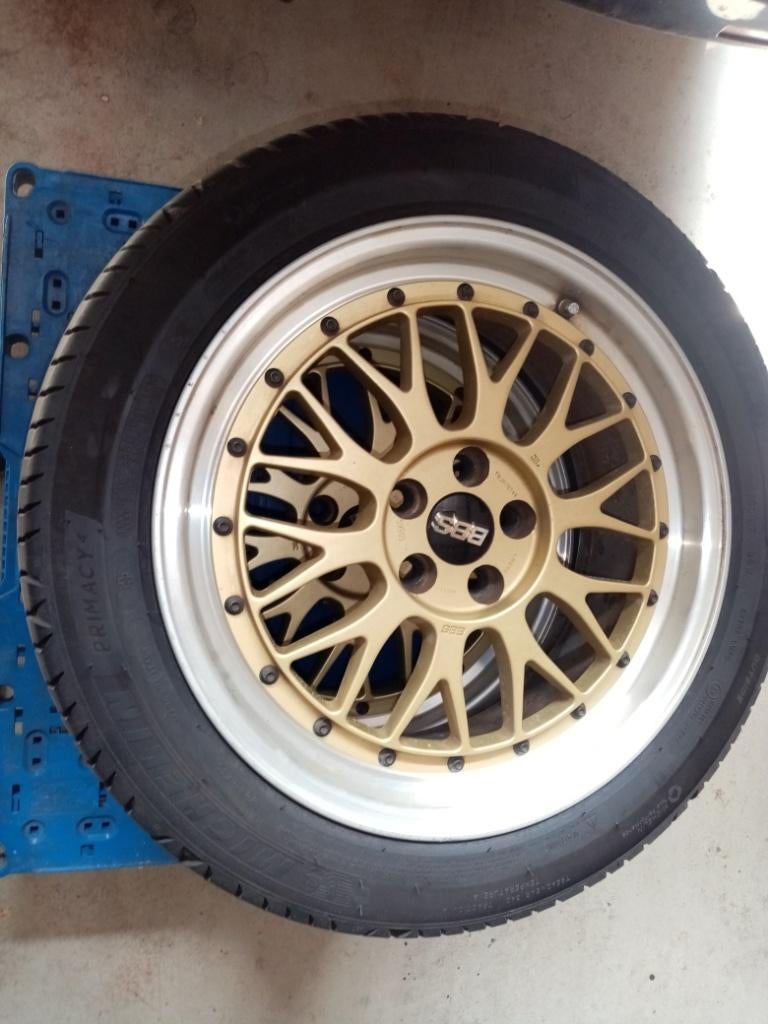 schitterende bbs lm 090  5x100 4x 71/2x17, Ophalen of Verzenden, 195 mm, Zomerbanden