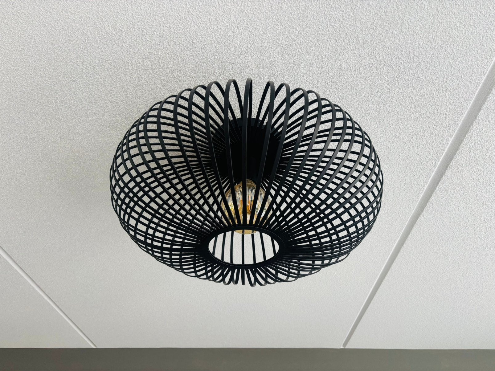 Plafondlamp, zwart, type: Lumidora, merk: Rietveld., Overige stijlen, Zwart, Zo goed als nieuw, Metaal