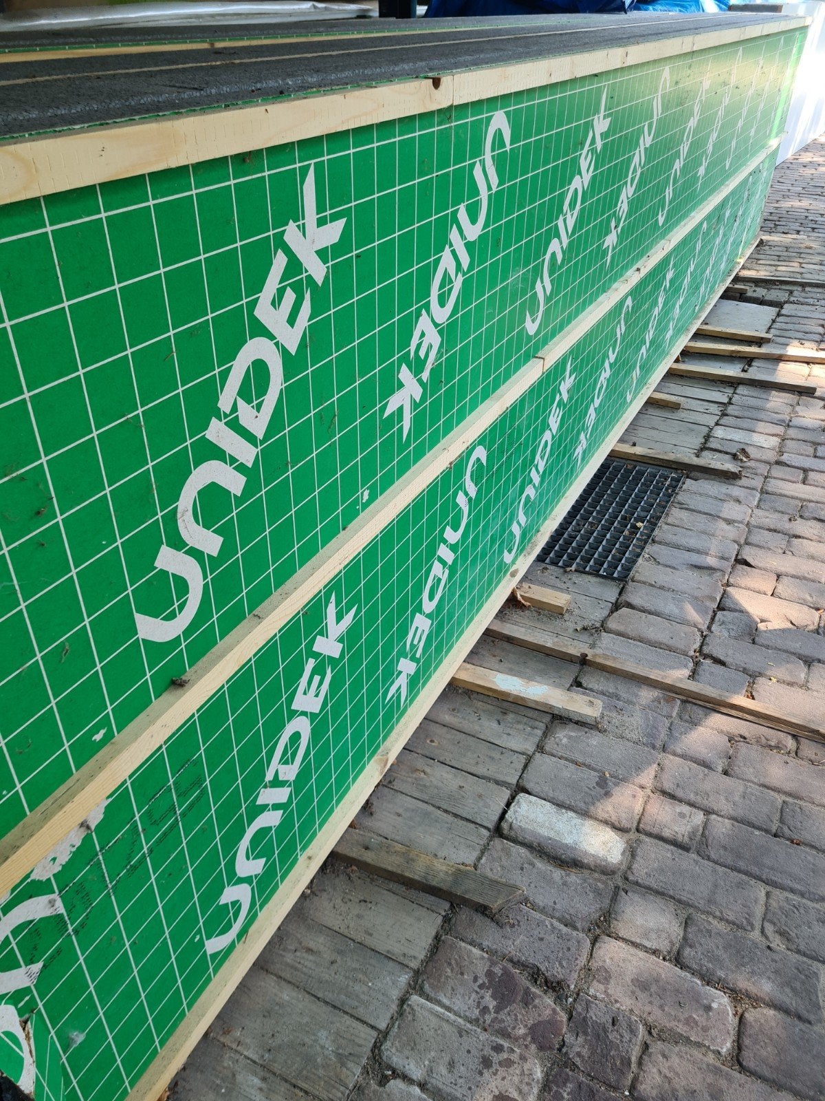 UNIDEK dakisolatieplaten - lengte 5m - breedte 1m - 4 stuks., Doe-het-zelf en Verbouw, 12 cm of meer, Zo goed als nieuw, 15 m² of meer