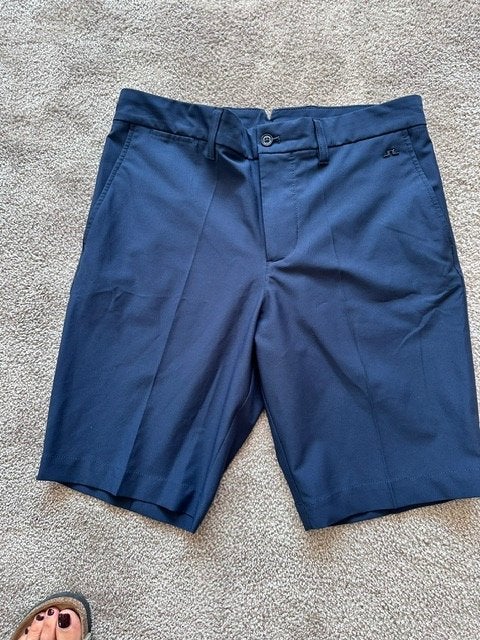 korte broek golf "Elroy"  J. Lindeberg MAAT 30 Donker Blauw, Ophalen of Verzenden, Zo goed als nieuw, Kleding, Overige merken