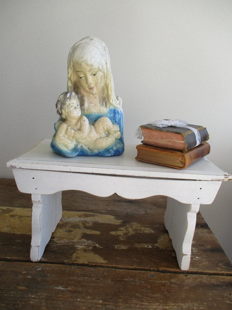 brocante borstbeeld van moeder met kind, Antiek en Kunst, Ophalen of Verzenden