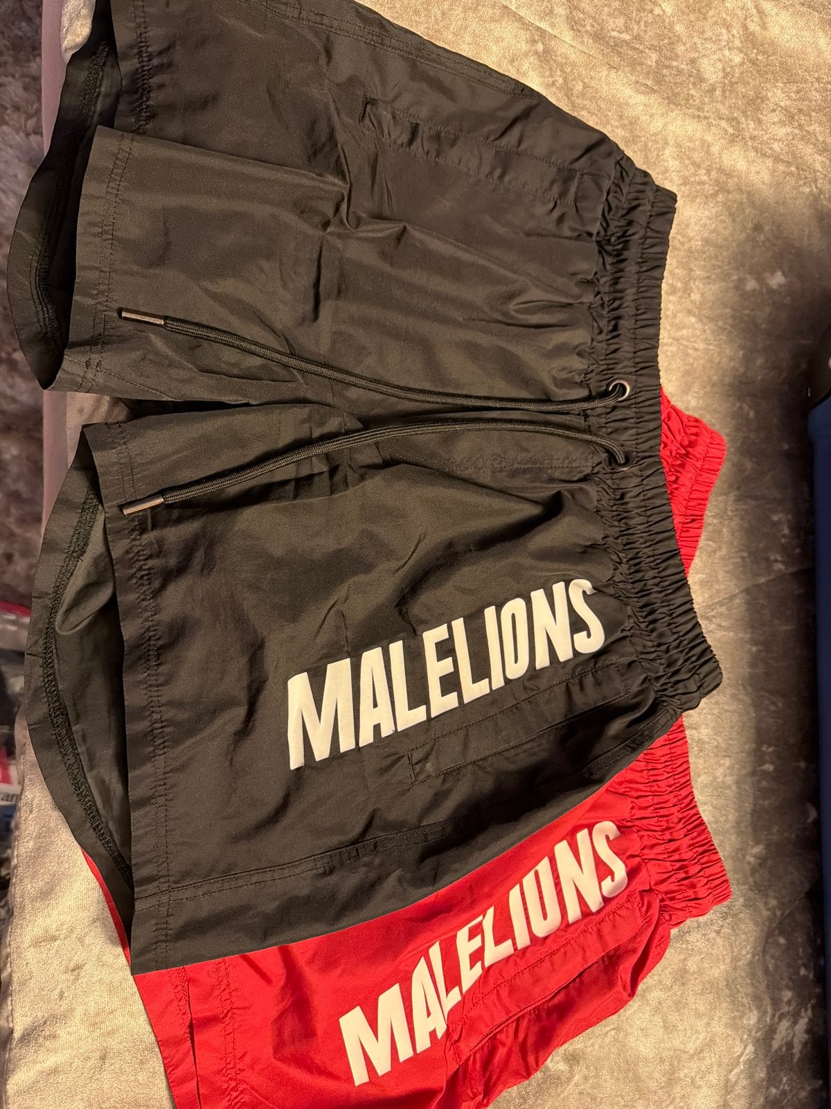 Malelions Zwemshorts Zwart & Rood Maat M, Kleding | Heren, Ophalen of Verzenden, Maat 48/50 (M), Zwart, Zwemshort