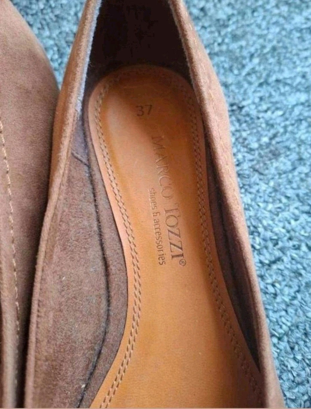 Ballerina's maat 37, Kleding | Dames, Bruin, Marco Tozzi, Zo goed als nieuw, Ballerina's