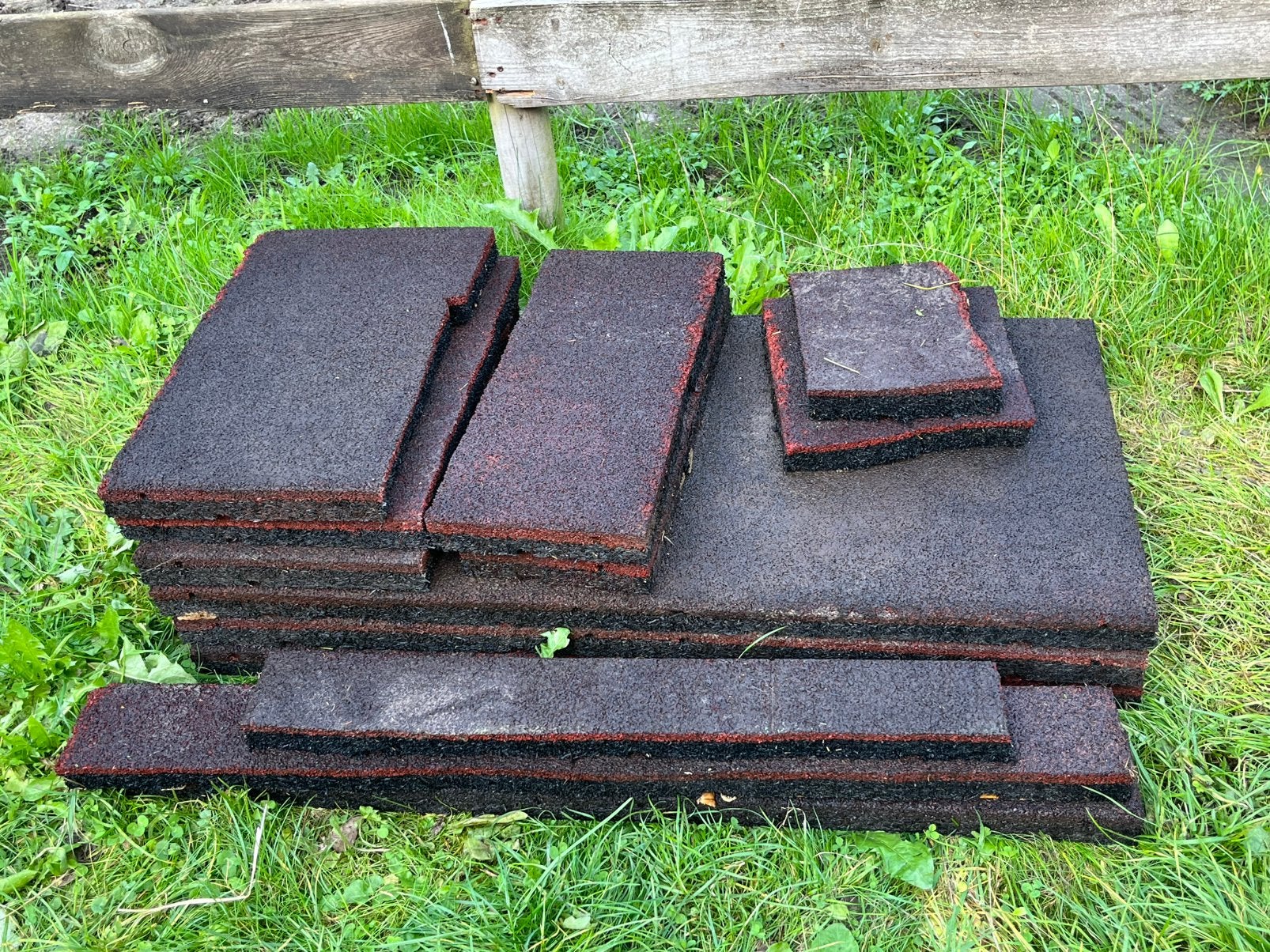 3x Rubberen tegels 100x50x4 cm, Dieren en Toebehoren, Toebehoren