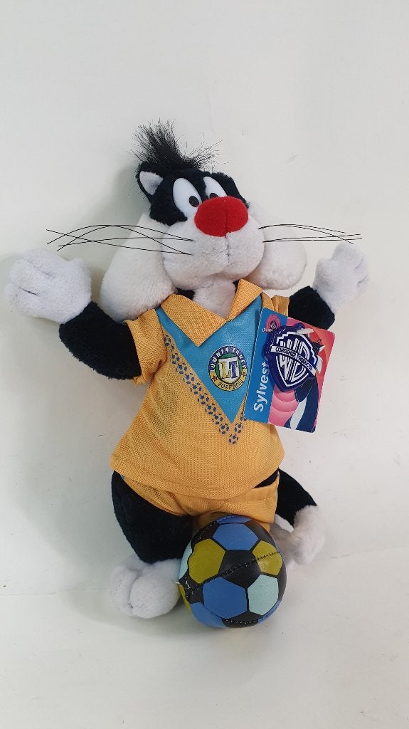 Sylvester Looney Tunes Football knuffel, Play by Play. 5B13, Tweedehands verkoop, Tweedehands verkoop, Gebruikt, Overige typen