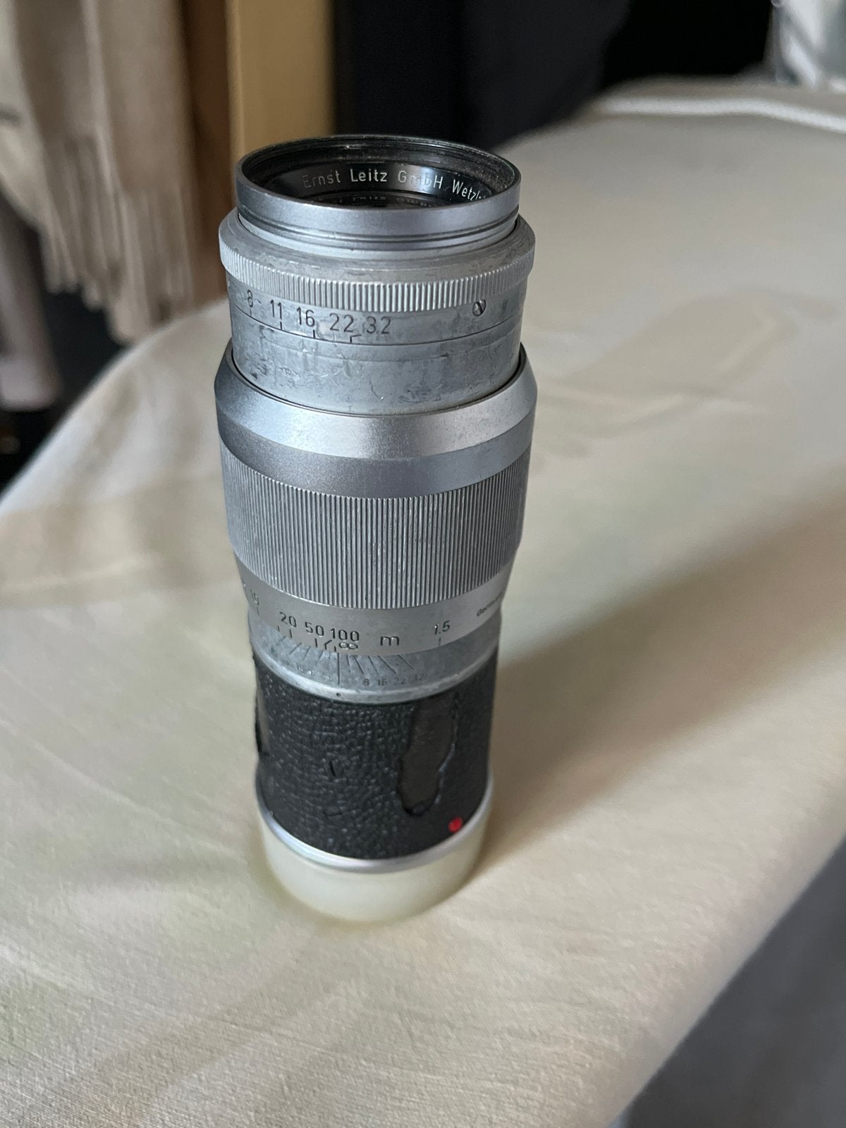 Leica Hektor f=13.5cm 1:4.5 objectief voor M-systeem, Gebruikt, Leica, Leica M-mount, Telelens