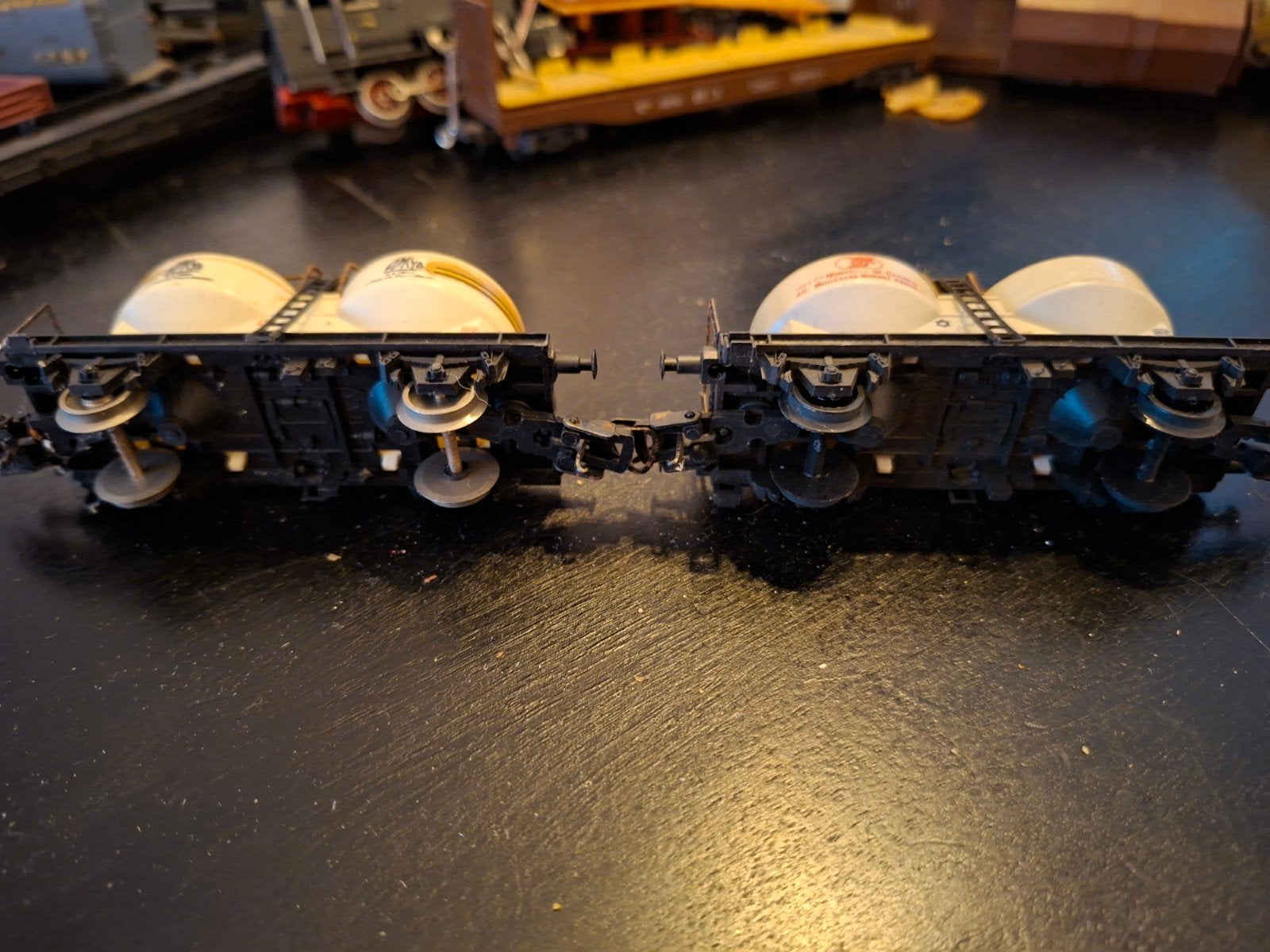 Modelspoorwagon met twee silo's - Gebruikt, Ophalen of Verzenden