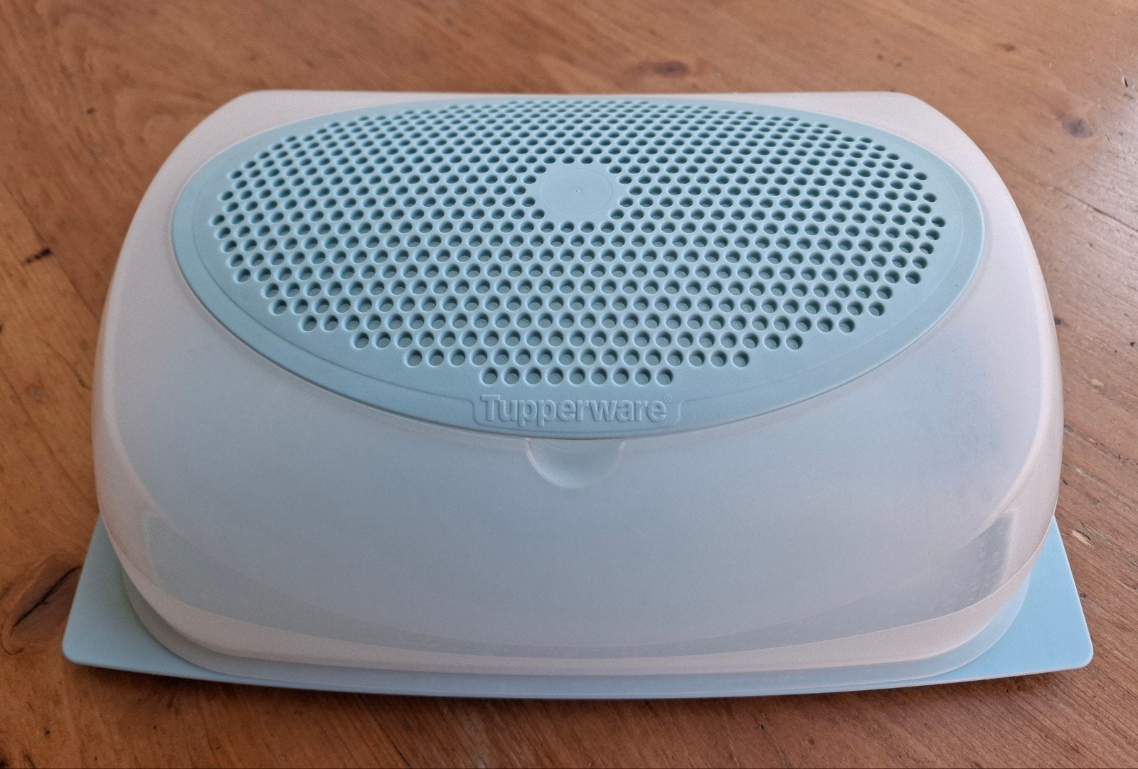 Tupperware kaasdoos mintgroen, Blauw, Kunststof, Ophalen of Verzenden, Zo goed als nieuw