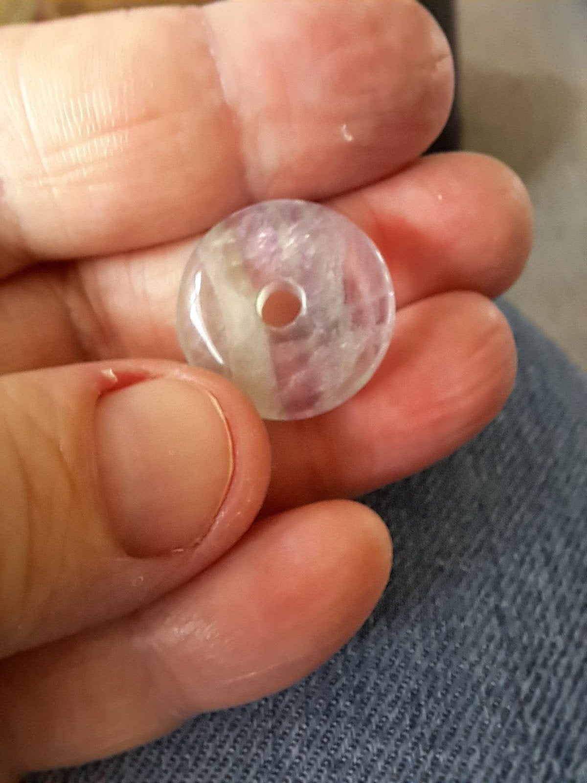 Donut hanger fluoriet, Ophalen of Verzenden, Zilver, Overige materialen