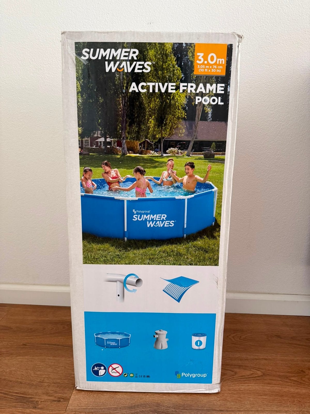 Nieuw Summer Waves Active Frame Pool Zwembad 305x76cm, Tuin en Terras, Zwembaden, Ophalen, 80 tot 120 cm, Rond, Opzetzwembad